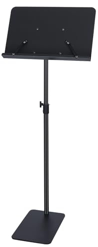 Zreephy Professional Orchestra Sheet Music Stand - Adjustable Height Metal Music Book Stand Cell Phone Tablet Holder For Digital Piano Keyboard Wind Instruments Guitar Ukulele Violin Band Players