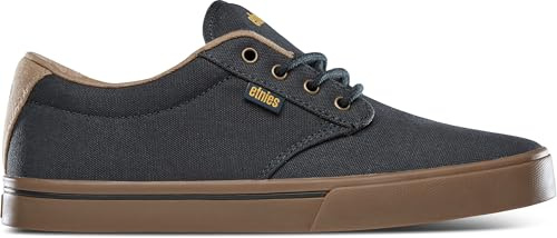 Etnies Jameson 2 Eco Sustainable Skate Style, Reinforced Cupsole, Cushioned Feel, Everyday Sneakers, Vegan - Navy/Tan/Gum - 9,5