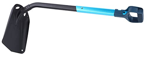 Funien Pala da Pieghevole Pala da Fango Sporco Portatile Manico Lungo in Lega di Alluminio Multifunzione per Esterni con Sensazione di Mano Liscia e Confortevole
