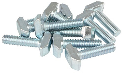 100x Hammerschraube Nut 8 - Typ B - M6 x 25 mm, Steg 1,5 mm, Stahl verzinkt