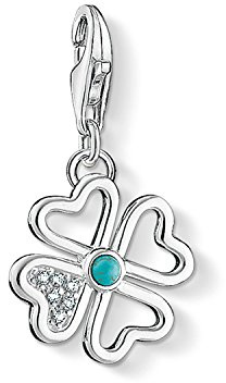Thomas Sabo Charm-Anhänger Kleeblatt Charm Club 925 Sterling Silber 1448-405-14