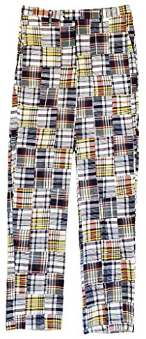 Country Club Prep Traditional Madras Pants Multi