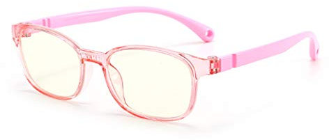 Kinderbrillen Anti Blaulicht Brille Klare Linse Brille Farbige Brillenfassung Brillengestell für Jungen Und Mädchen Anti Blaulicht Brille