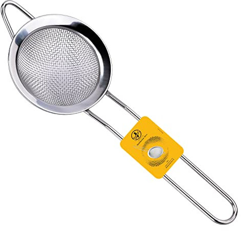 Small Tea Strainer - 8 cm Pack of 1 - Metal Sieve Stainless Steel, Fine Mesh Strainer | Kitchen Sieve Fine Mesh, Sive Cooking, Flour for Baking Rust Free Seive, Dishwasher Safe SIV