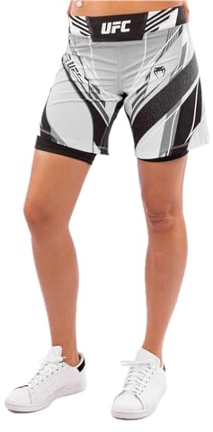 Venum Women's UFC Authentic Fight Night Shorts-Long Fit White