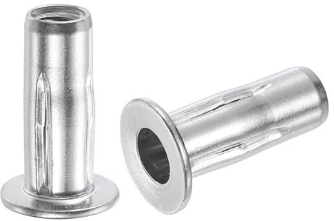 QUARKZMAN 5/16-18 Écrous aveugles Multi-Grip, 8pcs Écrou d'insertion fileté à tête plate pré-bombée en acier inoxydable 304 Plus Écrous pour la construction industrielle