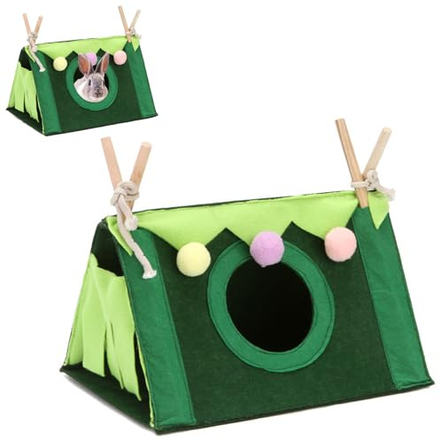 Lit pour Cochon d'Inde, Lit pour Petits Animaux de Compagnie, Couchage Grotte, Grotte Douillette, Maison pour Cochons d'Inde, Tente Hamster, Maison pour Furet, Chinchillas, Hérissons, Hamsters