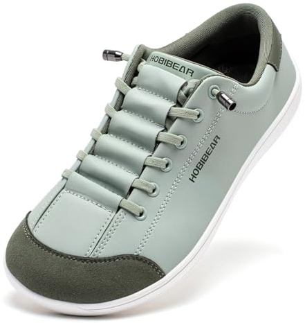 HOBIBEAR Womens Mens Wide Minimalist Barefoot Fashion Trainers Zero Drop Shoes Camel