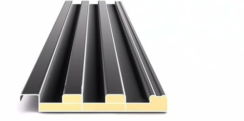 Aluminum Roofing Panels - 6 Packs Insulated Corrugated Roof Sheets in Gray for DIY Projects and Greenhouses(140cm)