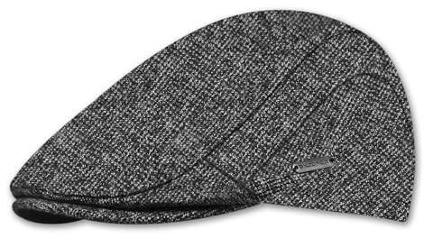 YAMEIZE Retro glidande mössa för män kvinnor Newsboy skärmmössor bomull basker hatt vinter, Mörkgrå, one size