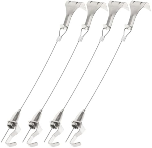 MAGICLULU Cuerda para Colgar Cuadros Ajustable Gancho Resistente, Kit de Suspensión para Marcos de Fotos, 4 Juegos para Decoración de Paredes y Manualidades