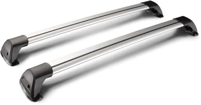 Takräcke Pakethållare FÖR SUBARU FÖR OUTBACK (BS) 2015-2021 Bilens Skalliga Sektion Ljuddämpande Tvärbalk Lastbåge Takbox I Aluminiumlegering(Silver)