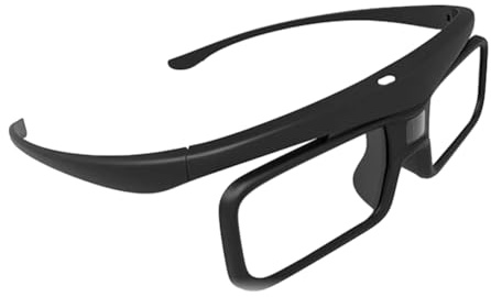 Tuminsi Gafas 3D con Obturador Activo DLP Link, Recargables por USB, para Cine en Casa, Proyector DLP. No Aptas para Todos los Televisores.