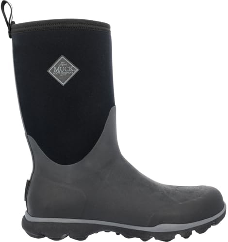 MUCK Arctic Excursion Mid-Height Rubber Men's Winter Boots Black/Grey