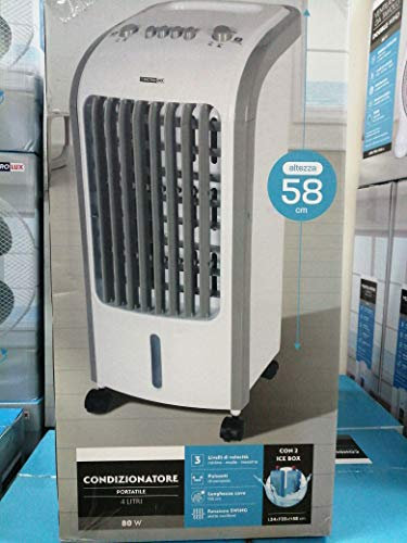 Condizionatore portatile ad acqua 85W basso consumo non inquina aria pulita filtri 4 litri