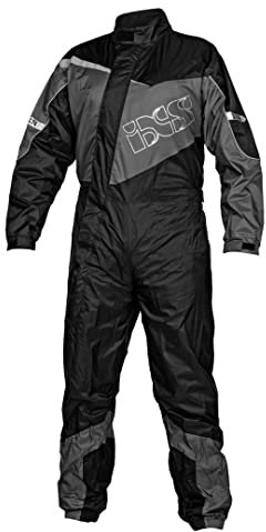 IXS 1.0 1-Teiler Motorrad Regenkombi, schwarz/grau, S