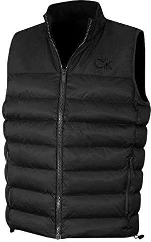 Calvin Klein Hombre Lassen Agua acolchada Repelente Golf Gilet - Negro - L