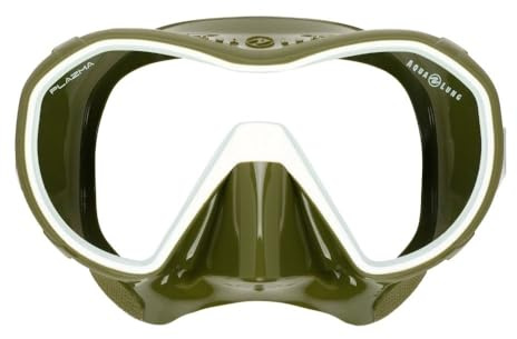AQUALUNG Plazma – vuxen panorama ramlös dykmask, olika linsmodeller, snabbjusterande spännen, återanvändbart skyddsfodral, bra för dykning och snorkling