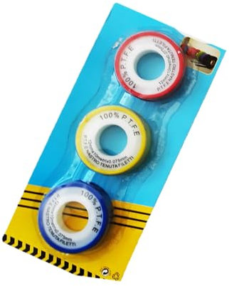 Téflon offre 3 rouleaux à usage hydraulique PTFE 12 x 10 m pour étanchéité des tuyaux d'eau et de gaz, résistant aux acides, humidité, application facile, haute qualité, utilisation professionnelle et
