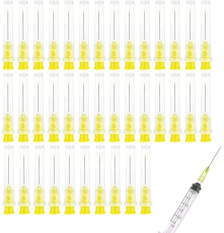 100 st Cannuler för sprutor, Nålar för sprutor, Doseringstub 20G (0,9 mm x 38 mm) för att ladda på flytande bläck och hobbylim