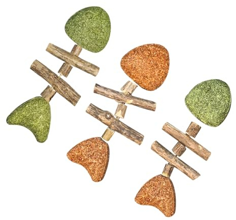 Set de Juego para el Cuidado del Gato - Juguetes para Masticar Espinas de Pescado, Barras de dentición con Forma de realistas, Cuidado Natural para los Dientes, Juguete de Masticar