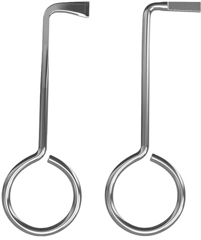 Lot de 2 Clé Passe-partout Set, Universelle Clef Passe Partout, kit Crochetage Serrure, clé Passe Partout Boite aux lettres, Ouvre Presque Toutes les Portes, pour Ouvre à Barbe Serrure Porte Chambre