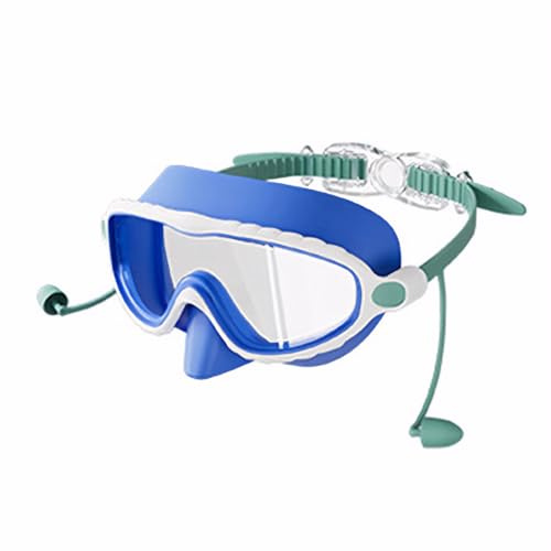 Sbshiouu Occhialini da nuoto per bambini con tappi per le orecchie Occhialini da nuoto per ragazzi e ragazze adolescenti 3-16 Wide View Frogs resistenti occhiali da nuoto per bambini