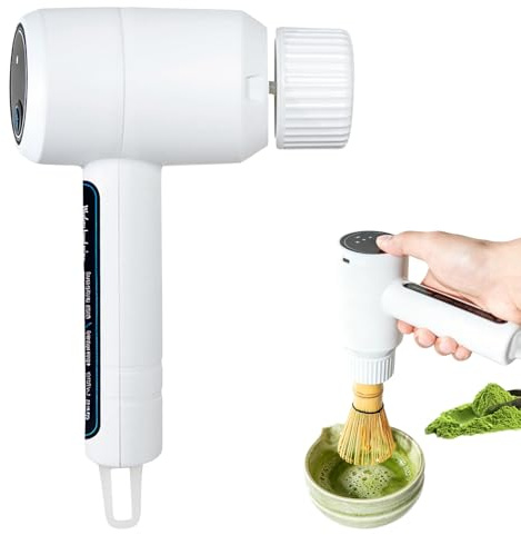 Matcha visp elektrisk, elektrisk matcha-mixer, elektrisk matcha-visp, matcha-visp för latte cappuccino grönt te ägggrädde kakedeg enkel rengöring