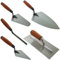 5pc Tradesman Trowel Set - Brick Jointer Hand Brick Plastering Builders | Hardened & Tempered Steel Blades | Hand Tool - Professional Quality | Builders Bricklaying Tools with Soft Grip Handles