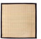 Bodhi Tatami Rollmatte | Japan-Stil | Nachhaltige Goza Matte aus haltbarem Igusa-Gras | Mit Baumwollkante umsäumt | Sitz & Liegeunterlage | Ideal als Futon, Shiatsu & Zabuton Unterlage | 80 x 80 cm