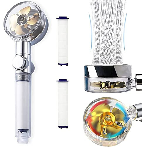 1Pcs Propeller Shower Head Handheld,High-Pressure Sprayer