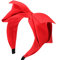 JIHUOO Haarreifen Breit Stirnband Schleife Haarreif Haarband Rockabilly Kopfband Vintage Haarschmuck für Mädchen Frauen Damen Rot