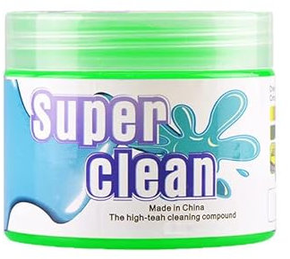 CYBERNOVA Gel detergente per auto, kit di pulizia per auto, detergente per tastiera per la cura dell'auto, bocchetta d'aria, computer portatili (verde)