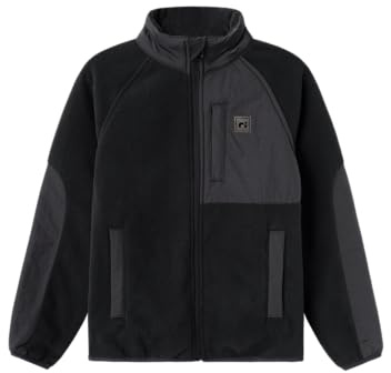 NAME IT Nknmyles Fleecejacka för män, unisex, vuxen, svart, 158