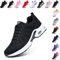 Hitmars Laufschuhe Damen Sportschuhe Luftpolste Turnschuhe rutschfeste Leichtgewichts Atmungsaktiv Straßenlaufschuhe Sneaker Joggingschuhe Fitness Walkingschuhe Schuhe Schwarz EU 39