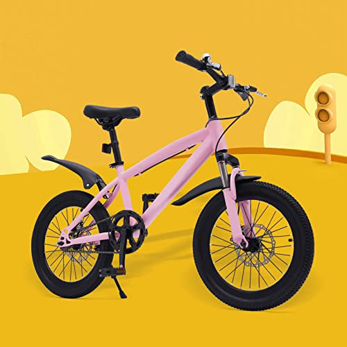 Shiyinge Vélo pour enfant garçon et fille - Vélo VTT unisexe - Vélo de montagne - 18 - Différentes couleurs disponibles (rose)