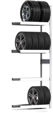 REGALWERK Räderregal mit Tiefenriegel - 250 kg - 2.500 x 875 x 400 mm (HxBxT) - 4 Ebenen - Anbauregal - Steckregal BERT