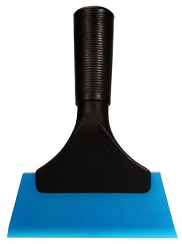 Kabelloser Fenstersauger, Schneeräumung, wiederaufladbarer Fensterreiniger – 28 cm Abziehelement und 150 ml Wassertank, Auto-Schneekratzen, Blau, 17,2 x 13 cm