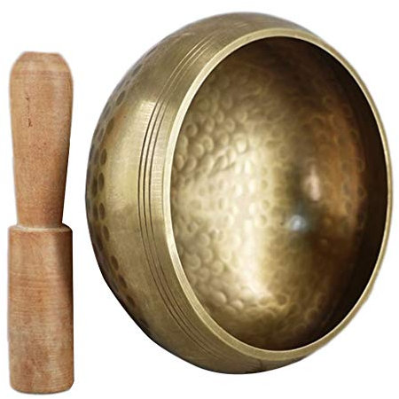 Healing Yoga Bowl Set Dekorativa Väggskålar Resonancewith Mallet Handgjord Tibetansk klangskål (8 cm)