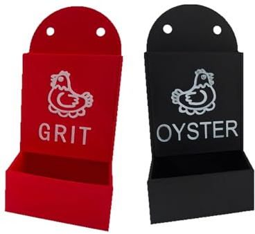 Chicken Grit Feeder - Duck Food Container - Hangable Chicken Feeding Trough for Farm Backyard, Duck Food Dispenser