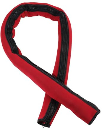 Red 48'' Zippered Neoprene Cable Sleeve, Heavy-Duty Trolling Motor Cable Sleeve & Outboard Motor Sleeve - Universal Boat Wire Cover for Rigging Protection, Fits for Minn Kota MotorGuide Mercury Yamaha