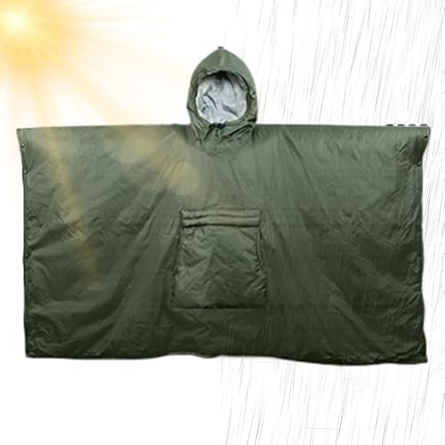 GTFYUDGH Saco de Dormir Manta - Plegable para Clima Frío | Poncho Saco De Dormir para Exteriores | para Excursionismo Senderismo Montañismo Adultos Adolescentes Entusiastas del Deporte