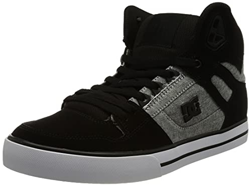 Dc Shoes Men's Pure Leather high-top Shoes Sneaker, Black, 11 UK