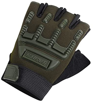 BXT Kids Half Finger Sports Gloves with Grip - Non-Slip Gel Protective Dirt Bike, Cycling, Fishing, Climbing, Gymnastics Glove for Boys Girls