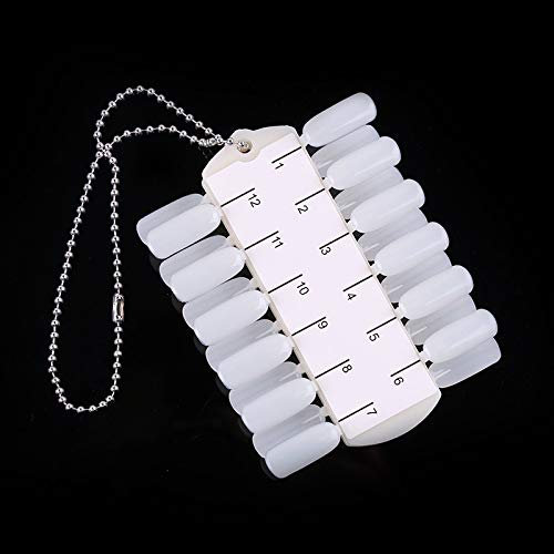 24 pièces faux ongles conseils vernis à ongles nuancier Nail Art pratique fini Nail Art Design panneau d'affichage avec chaîne