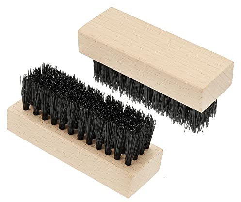 PATIKIL Shoe Cleaner Brush, 2Pack Square Handheld Polish Daubers for Leather Boots Cloth, Canvas, Sneakers, Yellow