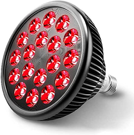 Lampe de Thérapie par la Lumière Rouge, Ampoule de Luminothérapie LED 660nm et 850nm, Lampe de Physiothérapie 54W pour Le Soulagement de la Peau et de la Douleur