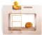 smartwood Mimi L - Leiter Links Etagenbett 90x200 mit Lattenrost und Rausfallschutz - Kinderbett für Jungen und Mädchen - Montessori Bett mit Rausfallschutz und Lattenrost Weiß 200x90 cm