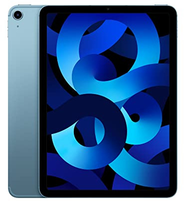 Apple 2022 iPad Air (10.9-inch, Wi-Fi + Cellular, 64GB) - Azzurro (Ricondizionato)