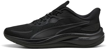 PUMA Unisex Skyrocket LITE 2 Road Running Shoe, Black-Matte Silver, 9 UK